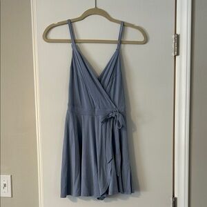 Blue Wrap Romper